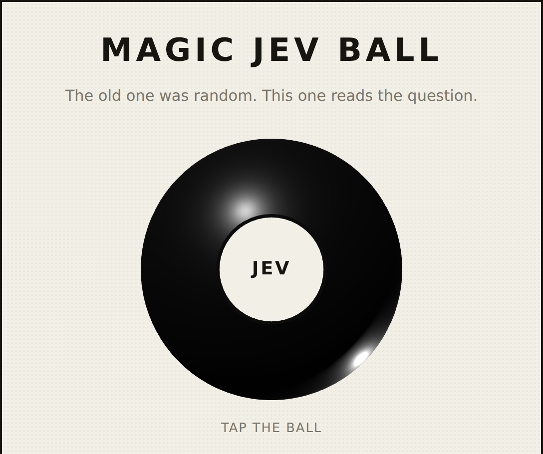 Magic Jev Ball